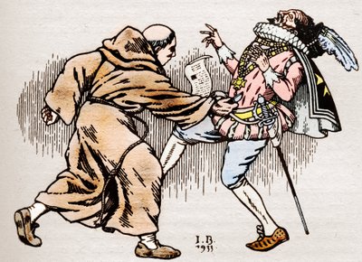 Attentatet på Henry III (1551-1589) av Jacques Clement av Ivan Yakovlevich Bilibin