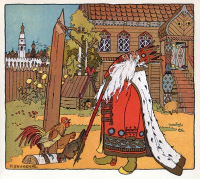 Prinsessen og frosken, ca. 1899 (litografi) av Ivan Yakovlevich Bilibin