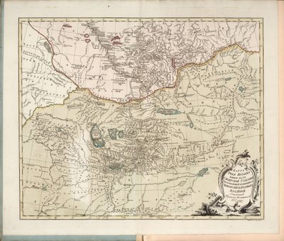 Kart over Irtysh-elven, den sørlige delen av Siberian Governorate, 1777. av Ivan Ivanovich Islenyev
