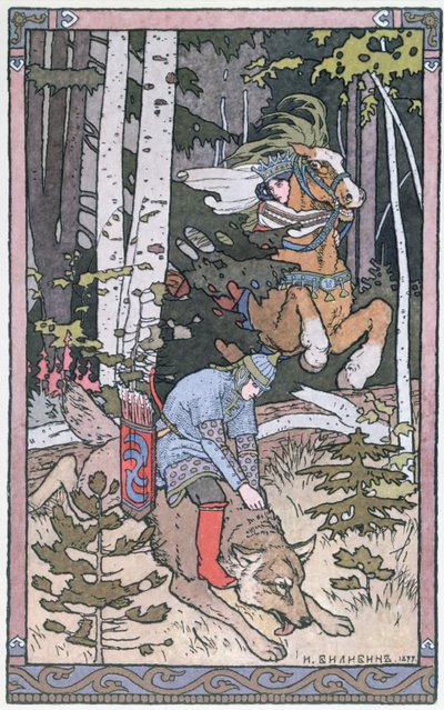 Scene fra et russisk eventyr, 1899 av Ivan Yakovlevich Bilibin