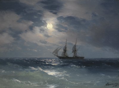 Brig Mercury av Ivan Konstantinovich Aivazovsky