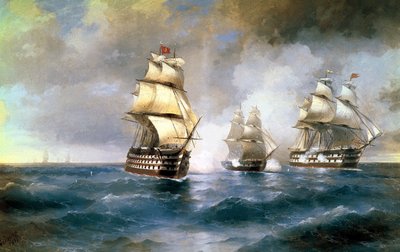 Brig Mercury angrepet av to tyrkiske skip 14. mai 1829