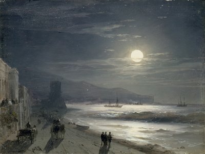 Månenatt, 1885 av Ivan Konstantinovich Aivazovsky