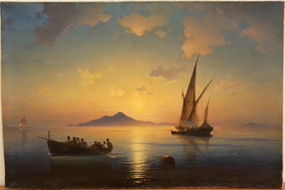 The Bay of Napoli av Aivazovsky, Ivan Konstantinovich (1817-1900) av Ivan Konstantinovich Aivazovsky