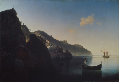 Kysten nær Amalfi, 1841 av Ivan Konstantinovich Aivazovsky