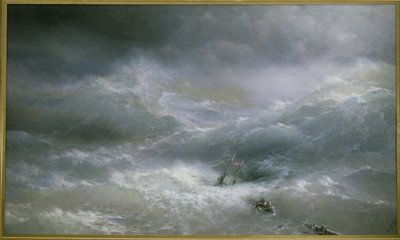 Bølgen av Aivazovsky, Ivan Konstantinovich (1817-1900) av Ivan Konstantinovich Aivazovsky