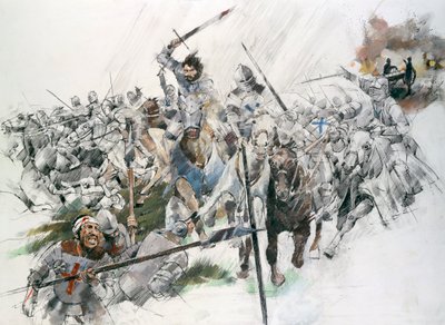 Slaget ved Flodden Field, 1513, c1990-2010. av Ivan Lapper