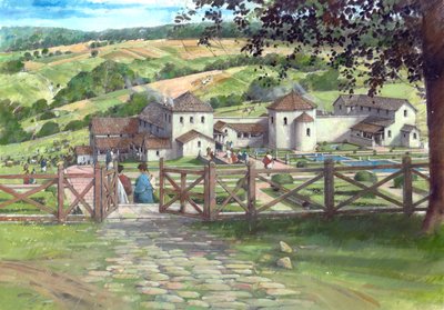 Great Witcombe Roman Villa, ca AD250, c1990-2010 av Ivan Lapper