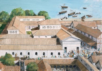Richborough Roman Fort, 3. århundre. 1990-2010 av Ivan Lapper