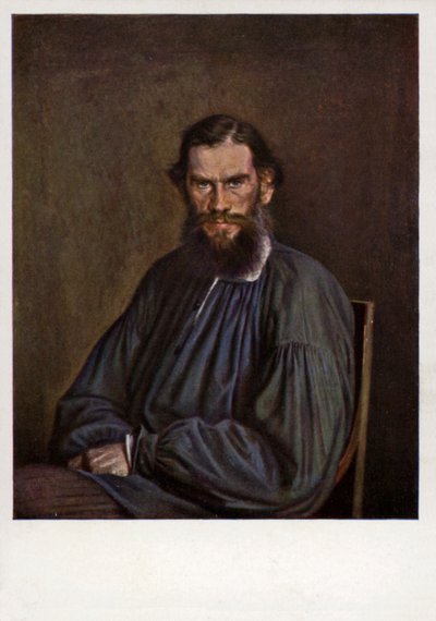 Leo Tolstoy , russisk romanforfatter, novelleforfatter og dramatiker av Ivan Nikolaevich Kramskoy