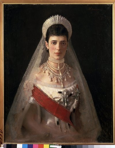 Portrett av keiserinne Maria Feodorovna, prinsesse Dagmar av Danmark av Ivan Nikolaevich Kramskoy