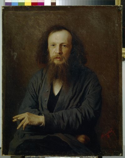 Portrett av Dmitri Mendeleev av Ivan Nikolaevich Kramskoy