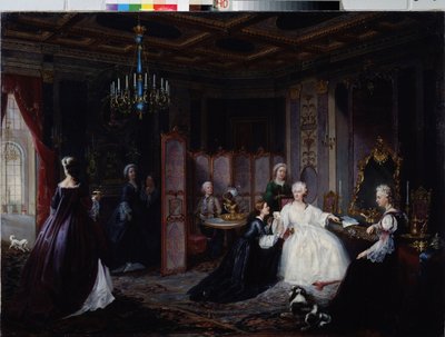 Keiserinne Katarina den store (Catherine II Romanov av Ivan Osipovich Miodushevsky