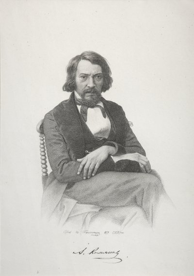Portrett av Alexei Stepanovich Khomyakov, 1879 av Ivan Petrovich Pozhalostin