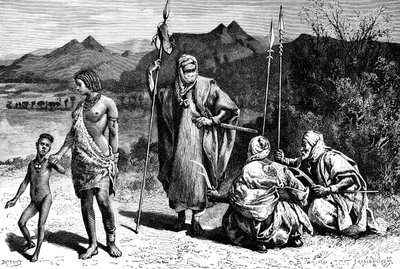 En gruppe av Tibbus, Nord-Afrika, 1895. av Ivan Pranishnikoff
