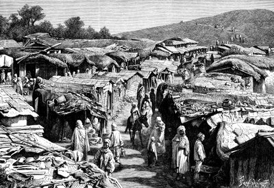 Beni-Ramasses-kvarteret, Constantine, Algerie, 1895. av Ivan Pranishnikoff