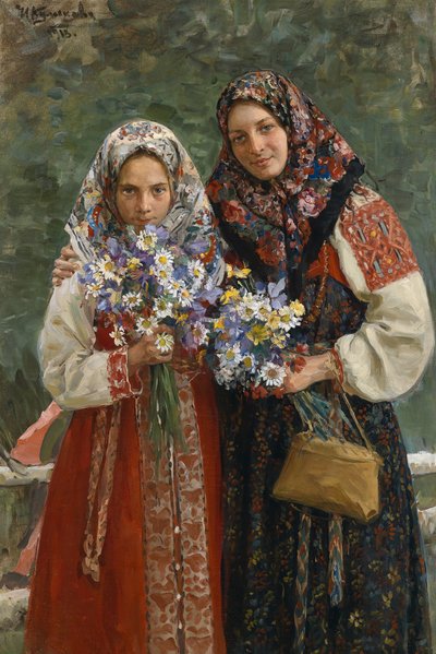 Engblomster, 1913 av Ivan Semyonovich Kulikov