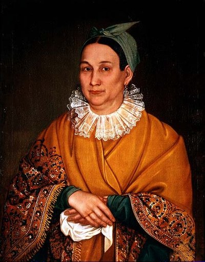 Portrett av en kjøpmannskone av Ivan Vasilievich Tarkhanov