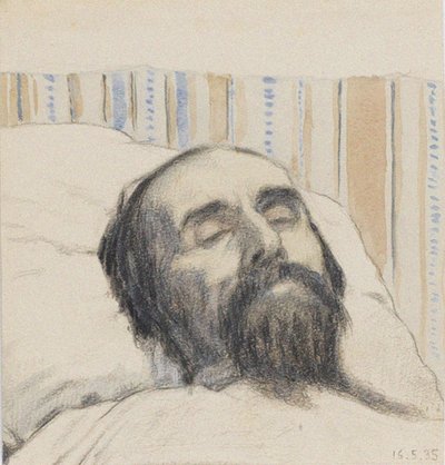 Malevich på sitt dødsleie av Ivan Vassilyevich Klyun