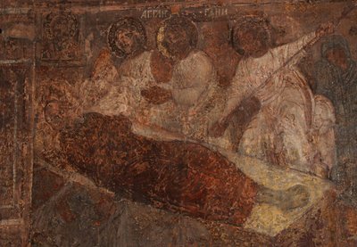Freske i katedralen til Vår Frue av skiltet, Novgorod, tidlig på 1700-tallet. av Ivan Yakovlevich Bakhmatov