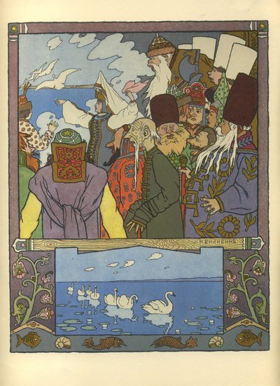 Ivan Tsarevich og froskeprinsessen, 1901 av Ivan Yakovlevich Bilibin