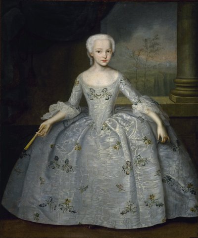Portrett av Sarah Eleanore von Fermor, ca. 1750 av Ivan Yakovlevich Vishnyakov