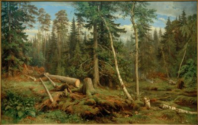 I.I.Schischkin, Holzschlag av Ivan Ivanovich Shishkin