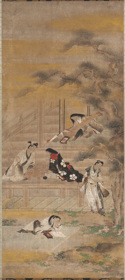 De fire gleder, 1600-tallet. av Iwasa Matabei