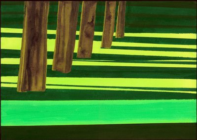 Kensington Gardens Series: Dazzle, 2007 (blandet media på papir) av Izabella Godlewska de Aranda