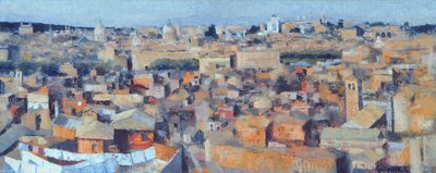 Roma, utsikt fra det spanske akademiet på Gianicolo, 1968 (se også 213353 og 213354) av Izabella Godlewska de Aranda