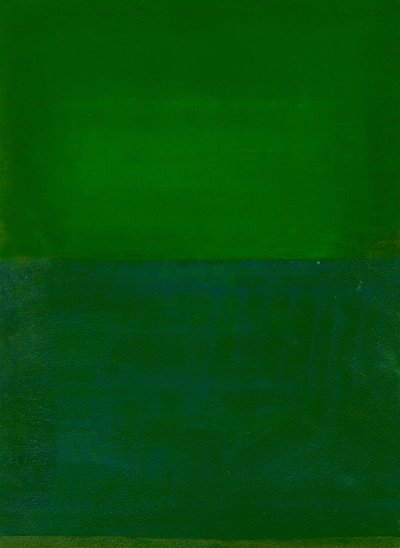 Rom, tid, bevegelse, grønn, 2010 av Izabella Godlewska de Aranda