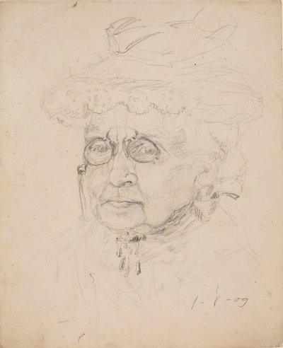 Kvinne med lorgnett av J.A. Jerichau