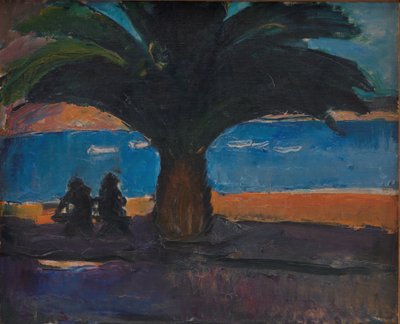 Den tykke palmen. Utsikt fra Villefranche av J.A. Jerichau