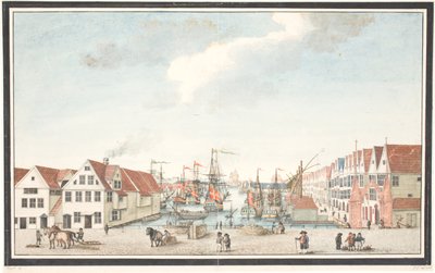 Brygge i Bergen av Johan Christian Dahl