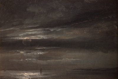 Måneskinn over havet av Johan Christian Dahl