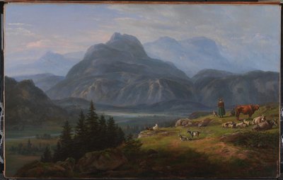 Etsch-dalen nær Roveredo av Johan Christian Dahl