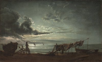 Napolibukten. Måneskinn av Johan Christian Dahl