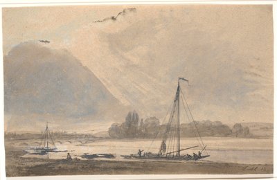 Utsikt over Elben nær Dresden av Johan Christian Dahl
