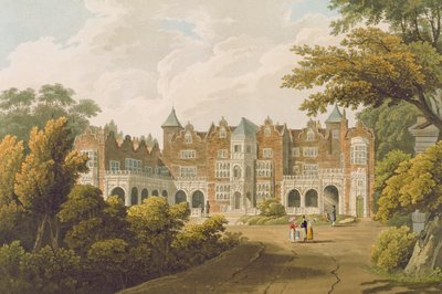Holland House, sete for Høyre ærede Lord Holland, gravert av R. Havell und Son av J.C. Smith
