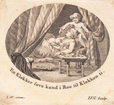 En feit piccolo sover av J.F. Clemens