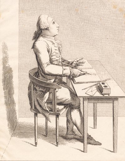 En gentleman ved et skrivebord av J.F. Clemens