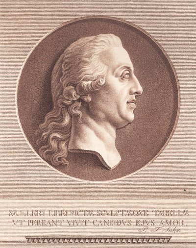Fru Adam Muller. Etter Wiedewelts marmormedalje av J.F. Clemens