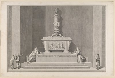 Frederik Vs gravmonument i Roskilde domkirke av J.F. Clemens