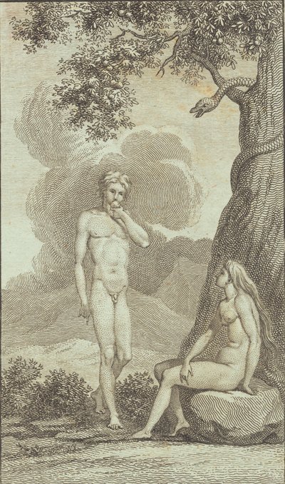 Illustrasjon til Ewalds "Adam og Eva". IV av J.F. Clemens