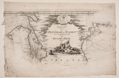 "Kart over beltene og lyden" av J.F. Clemens