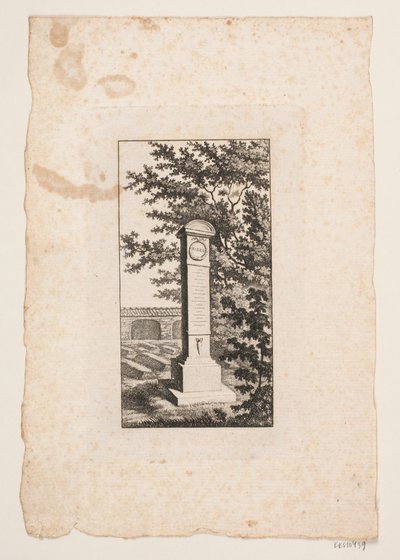 Minnestøtte for forfatteren Hans Vilhelm Riber av J.F. Clemens
