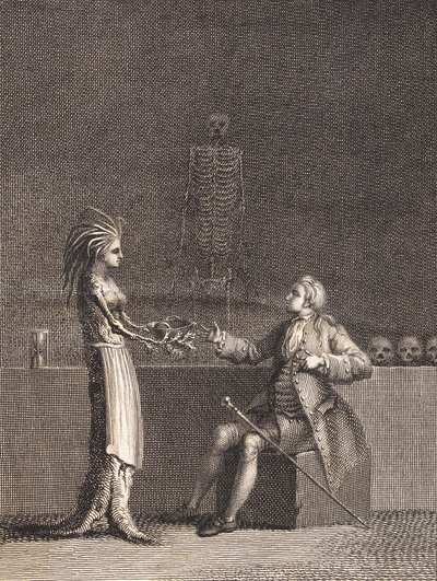 Niels Klim i anatomikammeret av J.F. Clemens