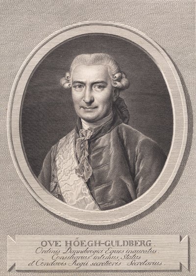 Portrett av Ove Høegh-Guldberg av J.F. Clemens
