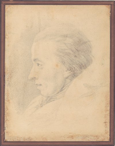 Portrett av poeten Johannes Ewald (1743-81) av J.F. Clemens