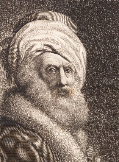 Portrett av en gammel mann. Nathan der Weise av J.F. Clemens